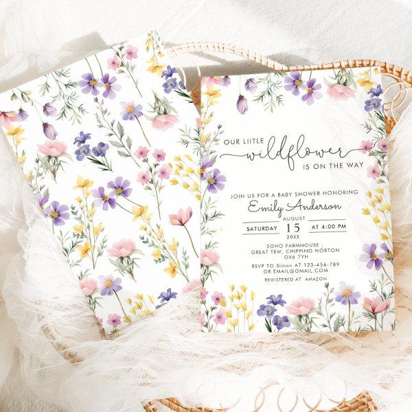Our Little Wildflower Botanical Baby Shower