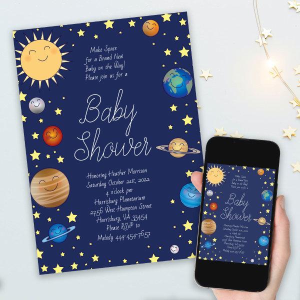 Outer Space Baby Shower Galaxy Universe Stars