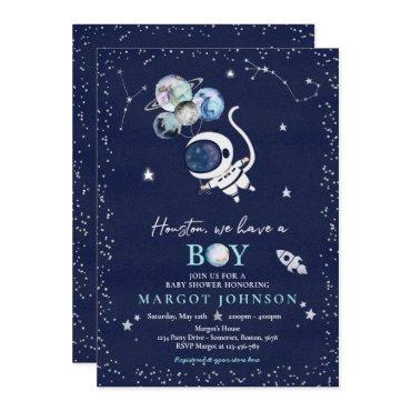Outer Space Boy Baby Shower Galaxy Baby Shower Inv