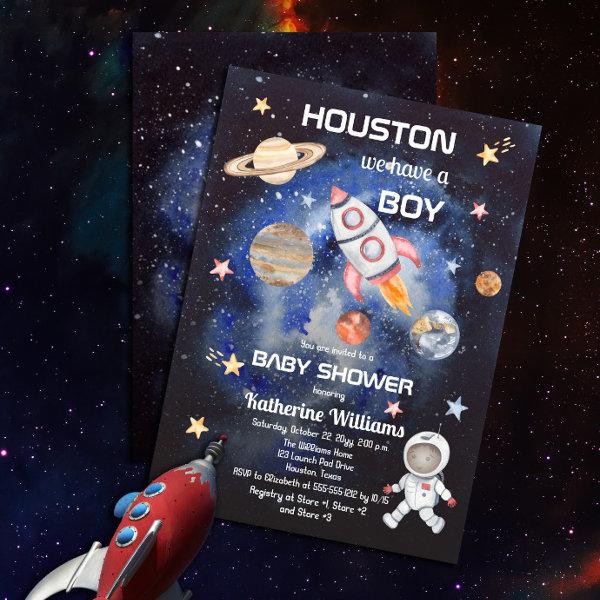 Outer Space Houston We Have a Boy
