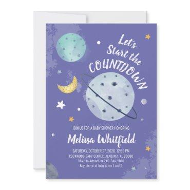 Outer Space Modern Script Planets