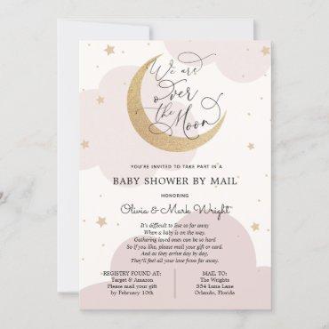 Over the Gold Moon Pink Baby Shower By Mail