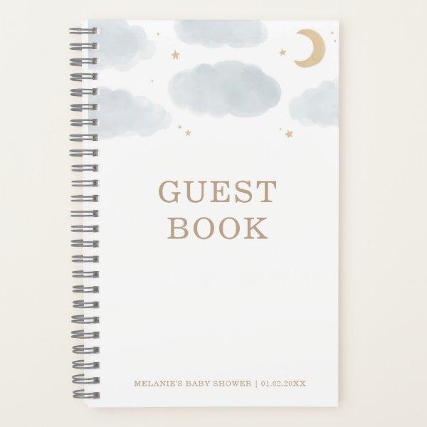Over the Moon Baby Shower Guest Book