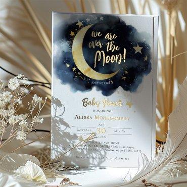 Over the Moon Celestial Baby Shower Foil Accents Foil