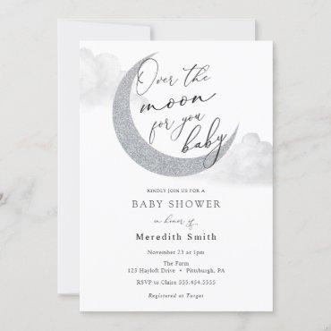 Over the Moon for You Baby Moon and Stars Shower