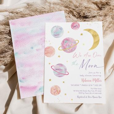 Over the Moon Pink Pastel Space