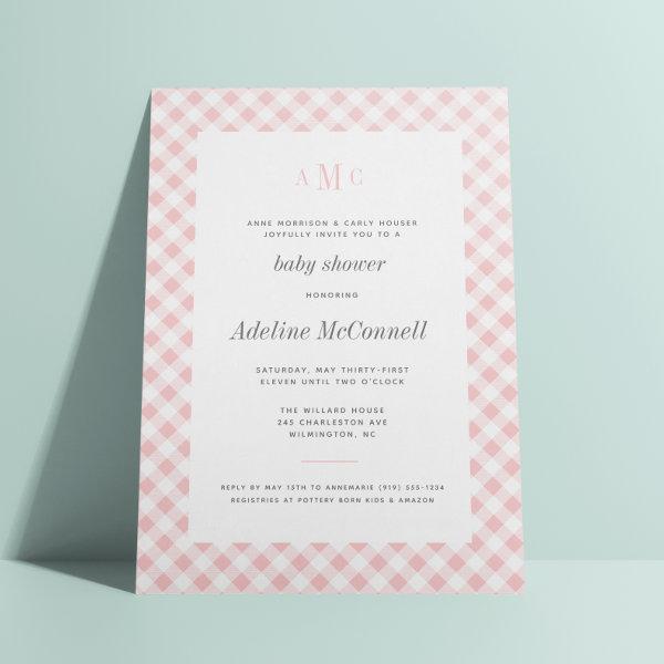 Pale Pink Gingham Traditional