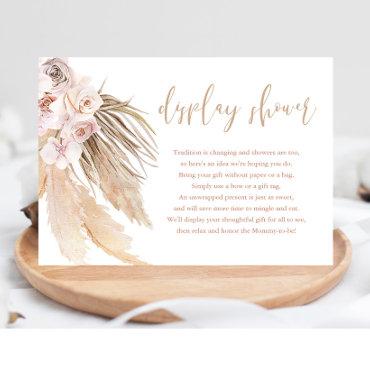Pampas grass boho bohemian display shower inserts