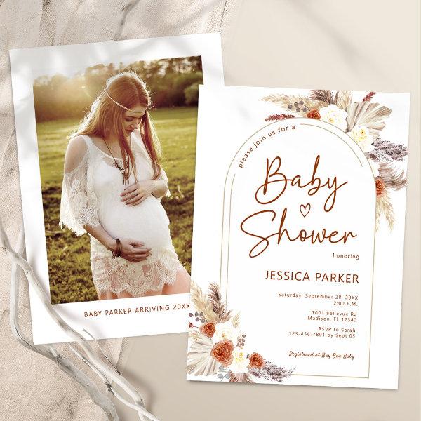 Pampas Grass Boho Terracotta Photo