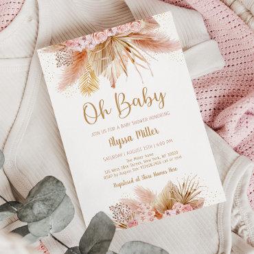 Pampas Grass Pink Floral Oh
