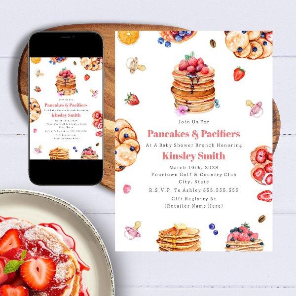 Pancakes & Pacifiers Girl Baby Shower Breakfast