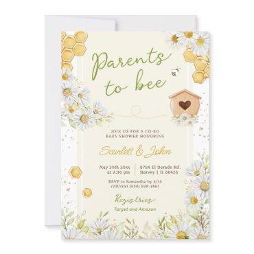 Parents to Bee Bumblebee Co-ed Honey Baby Shower I