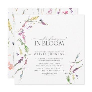 Pastel Babies in Bloom Script Floral