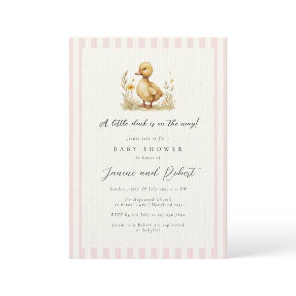 Pastel Pink Little Duck is on the Way