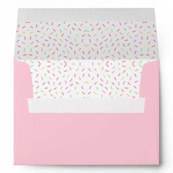 Pastel Unicorn Sprinkle  Envelope