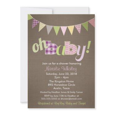 Patchwork Stitch Rustic Quilt Banner
