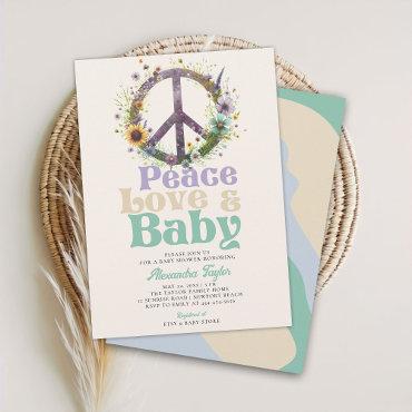Peace Love Baby Wildflowers Neutral