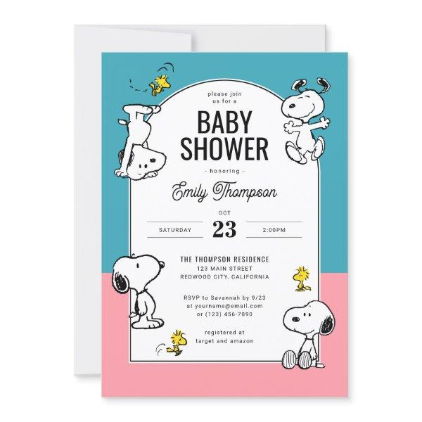 Peanuts Snoopy & Woodstock Pink & Blue