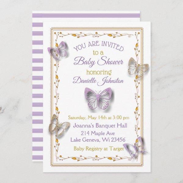 Personalized Baby Girl  Butterfly