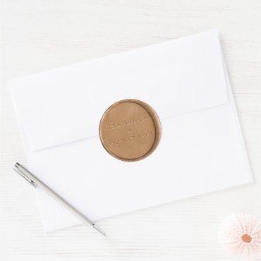 Personalized Envelope Sticker Looks Like Wax Seal