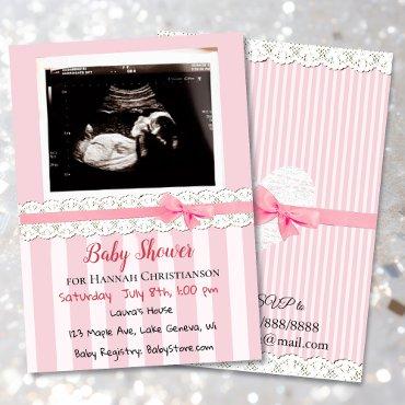 Personalized Pink Girls Ultrasound