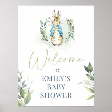 Peter Rabbit Baby Shower Invitation Poster