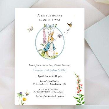 Peter Rabbit Blue Baby Boy Couples Baby Shower