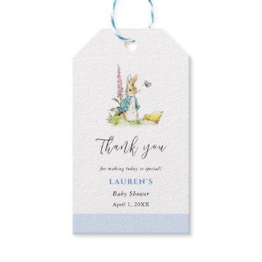 Peter Rabbit Boy Baby Shower thank you  Gift Tags