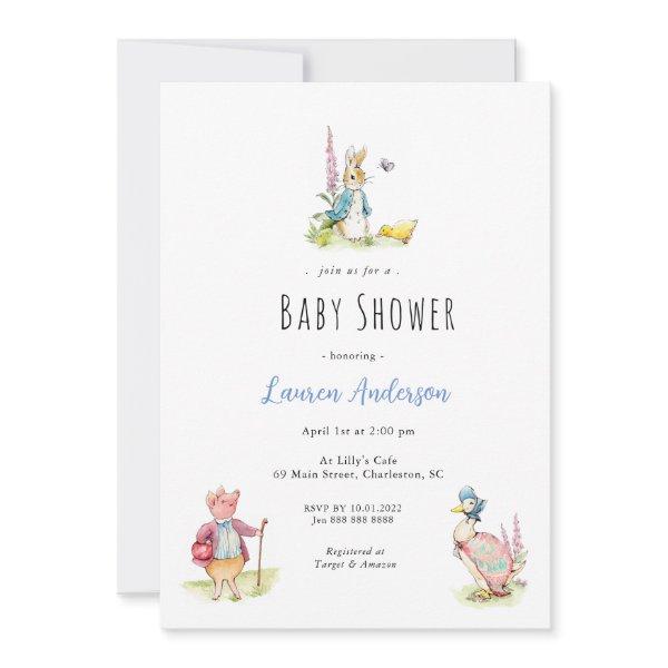 Peter the Rabbit Beatrix Potter Baby Shower