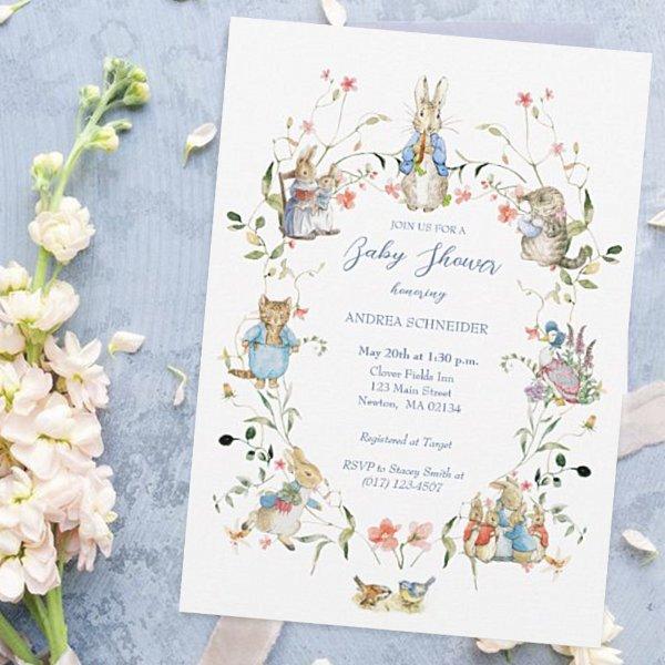 Peter the Rabbit  Wildflower Baby Shower