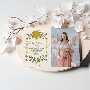 Photo Vintage Celestial Botanical