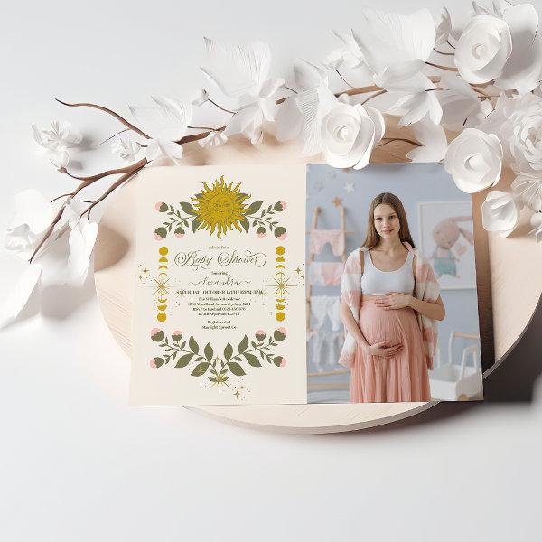 Photo Vintage Celestial Botanical