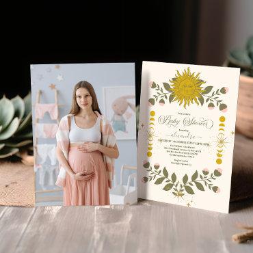 Photo Vintage Celestial Botanical