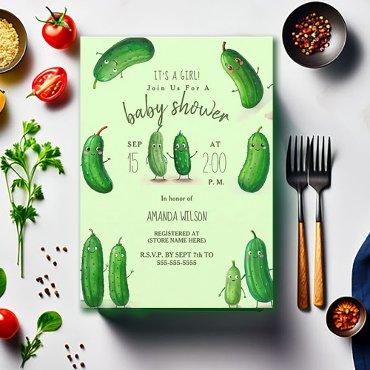 Pickles Cucumber Green Whimsical