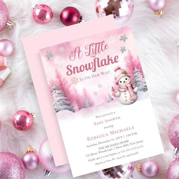 Pink A Little Snowflake | Snow Girl