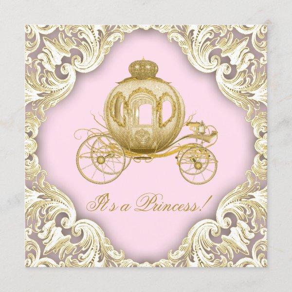 Pink and Gold Carriage Royal Princess