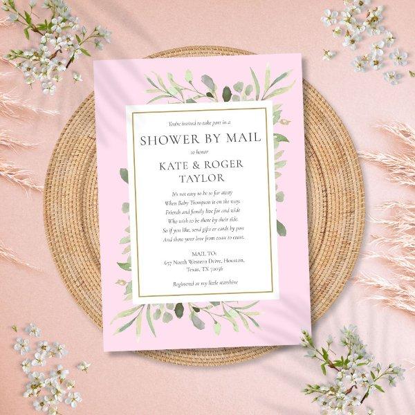 Pink Baby Shower By Mail Long Distance Greenery