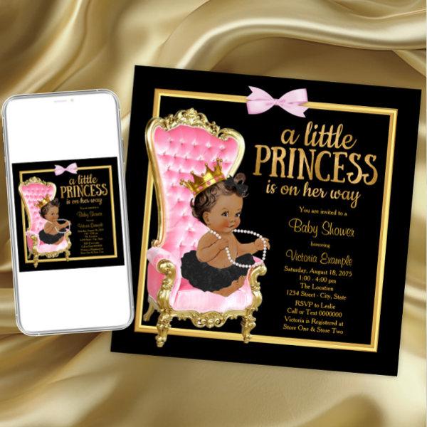 Pink Black Gold Chair Ethnic Princess