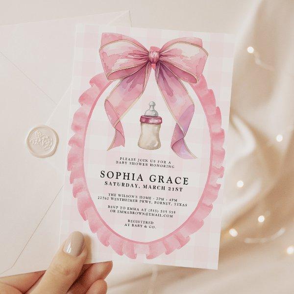 Pink Bow Chic Coquette Girl