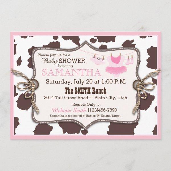 Pink Cowgirl Baby Shower Tutu