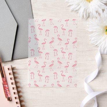 Pink Flamingos Tropical Birds Pretty Party Overlay Vellum
