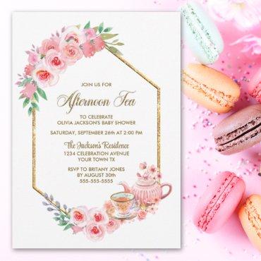 Pink Floral Afternoon Tea
