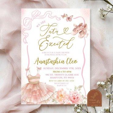 Pink Floral Ballerina Tutu Excited