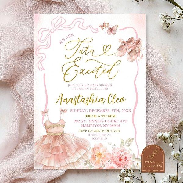 Pink Floral Ballerina Tutu Excited