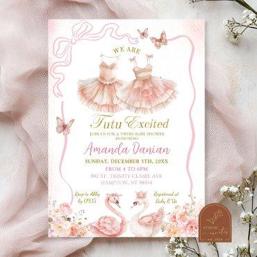 Pink Floral Twins Ballerina Tutu Baby Girl