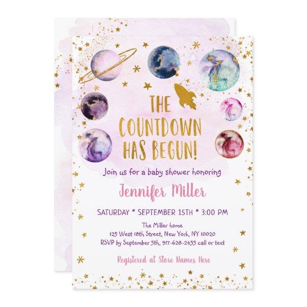 Pink Gold Galaxy Countdown Has Begun