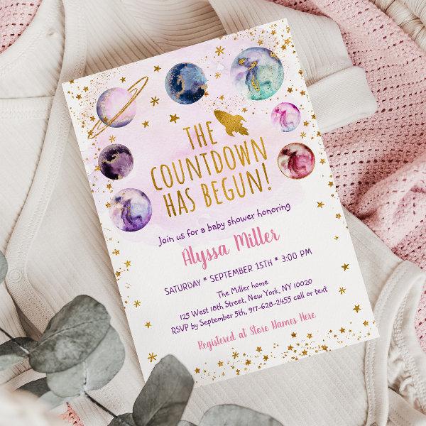Pink Gold Galaxy Countdown Has Begun