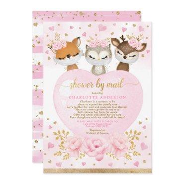 Pink Gold Woodland Sweetheart Baby Shower By Mail