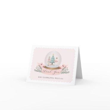 Pink Nutcracker thank you card birthday or baby