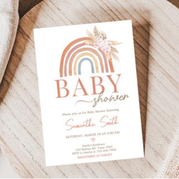 Pink Pampas Grass Boho Rainbow